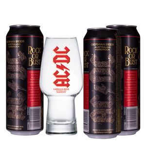 Kit 3 Cervejas ACDC German Beer + Copo Craft Beer 473ml